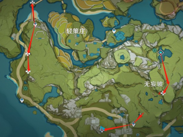 原神琉璃袋采集路线是怎样-原神琉璃袋采集路线图攻略