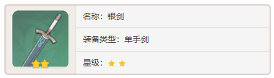 原神单手剑武器银剑对角色有那些增幅-原神银剑加成属性及获取方法介绍