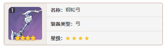 原神弓箭武器钢轮弓对角色有那些增幅-原神钢轮弓加成属性及获取方法介绍