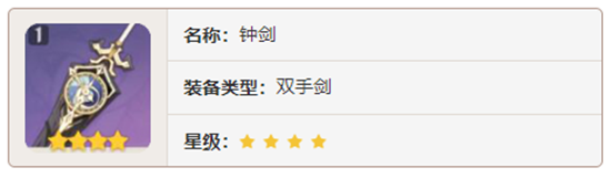 原神双手剑武器钟剑对角色有那些增幅-原神钟剑加成属性及获取方法介绍