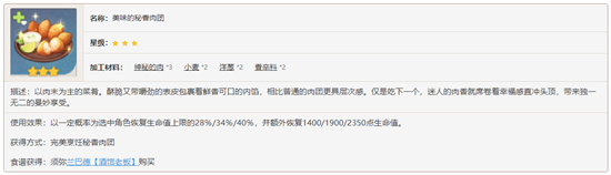 原神须弥料理秘香肉团食谱要怎么获得-原神须弥料理秘香肉团食谱内容介绍